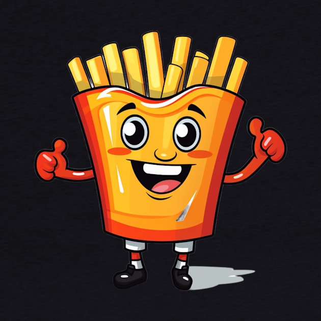 kawaii french fries T-Shirt cute potatofood by nonagobich